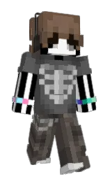 scorpion and fuscous gray Minecraft skin — Slim model — first worn by Snoouq