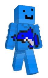 azure radiance and dodger blue Minecraft skin — Slim model