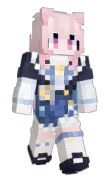 classic rose and azalea Minecraft skin — Slim model — first worn by WakatsukiOuna