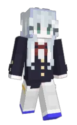 charade and steel gray Minecraft skin — Classic model