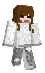 sepia and white Minecraft skin — Classic model