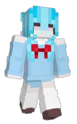 black and white Minecraft skin — Classic model
