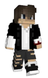 DiscordDylan's Minecraft skin wearing the Migrator cape