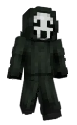 heavy metal and log cabin Minecraft skin — Classic model
