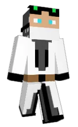 tundora and white Minecraft skin — Slim model