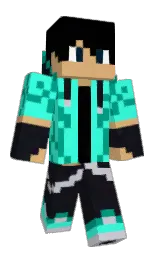 black and black russian Minecraft skin — Classic model
