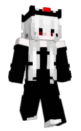 black and alto Minecraft skin — Slim model