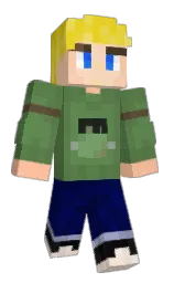 hippie green and fern green Minecraft skin — Classic model — first worn by Condawg7