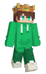 Leoisgaming1's Minecraft skin wearing the Purple Heart cape