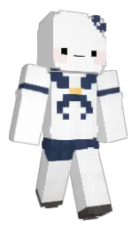 white and alabaster Minecraft skin — Classic model — first worn by BaekSeolgi__