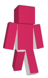 black and white Minecraft skin — Classic model