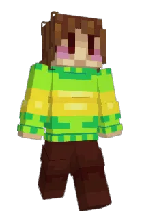 Front of QuickGoldie's skin