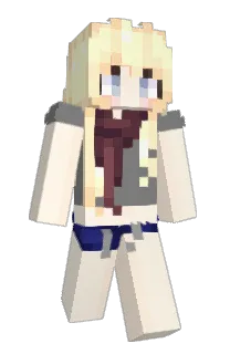 Front of Example's skin