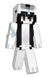 white and rose white Minecraft skin — Slim model — first worn by teaPNG