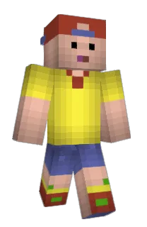 Front of Caillou's skin