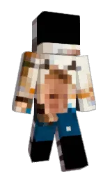 black and rum swizzle Minecraft skin — Classic model — first worn by F0ngel