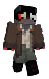 mondo and black Minecraft skin — Classic model