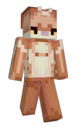 antique brass and brown rust Minecraft skin — Slim model — first worn by amamyo