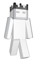 white and silver sand Minecraft skin — Classic model