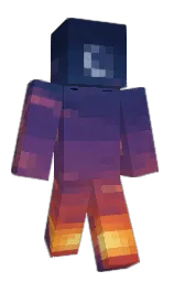 black and bunting Minecraft skin — Slim model — first worn by Egasjames2015