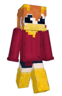 Front of Cometbug's skin