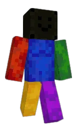 ZoofZ's Minecraft skin wearing the Aurora cape