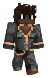 heavy metal and lunar green Minecraft skin — Classic model — first worn by ChristianNFW