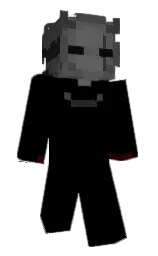 black and mine shaft Minecraft skin — Slim model