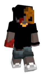 black and dorado Minecraft skin — Slim model — first worn by 7laryx1_