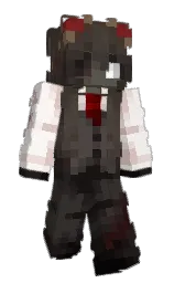vista white and cocoa brown Minecraft skin — Slim model — first worn by anknovn