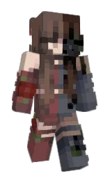 black and spicy mix Minecraft skin — Classic model