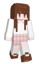 white and fair pink Minecraft skin — Slim model