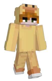 Front of Develony's skin