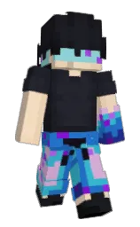 shark and scooter Minecraft skin — Slim model