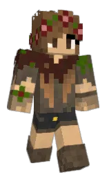 FlowerAndNika's Minecraft skin wearing the Migrator cape
