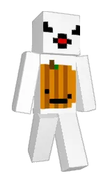 white and mango tango Minecraft skin — Classic model