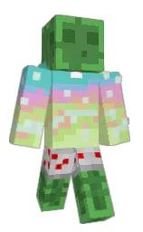 downy and fern Minecraft skin — Slim model — first worn by GreenAnimeFTW