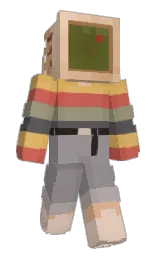 FidgetyJeans's Minecraft skin wearing the Migrator cape