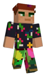 steel gray and antique brass Minecraft skin — Classic model — first worn by StaryRad