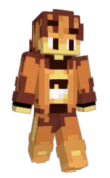 nutmeg and red damask Minecraft skin — Slim model — first worn by Meris321