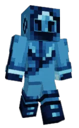 boston blue and black pearl Minecraft skin — Classic model