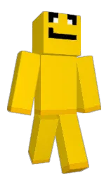 gold and selective yellow Minecraft skin — Classic model — first worn by _Flanty_