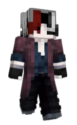 livid brown and woody brown Minecraft skin — Slim model — first worn by AimNoVankunn