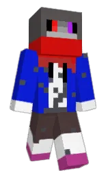 dark blue and monza Minecraft skin — Classic model — first worn by SeaBazz09