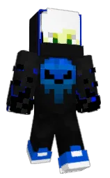 cod gray and white Minecraft skin — Classic model