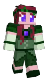 Cheerybelle's Minecraft skin wearing the Zombie Horse cape