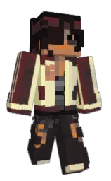 black and buccaneer Minecraft skin — Slim model — first worn by Punchiato