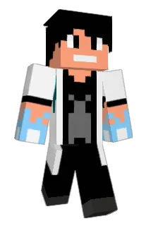 fantasized Minecraft avatar full body