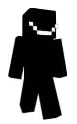 black and white Minecraft skin — Classic model