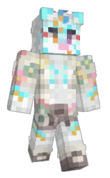 black haze and white rock Minecraft skin — Classic model — first worn by XiongZe_
